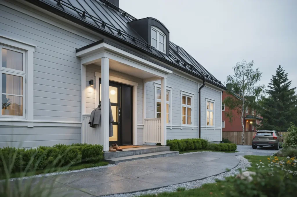 fels kning och tg rd av belysning i villa i enebyberg
