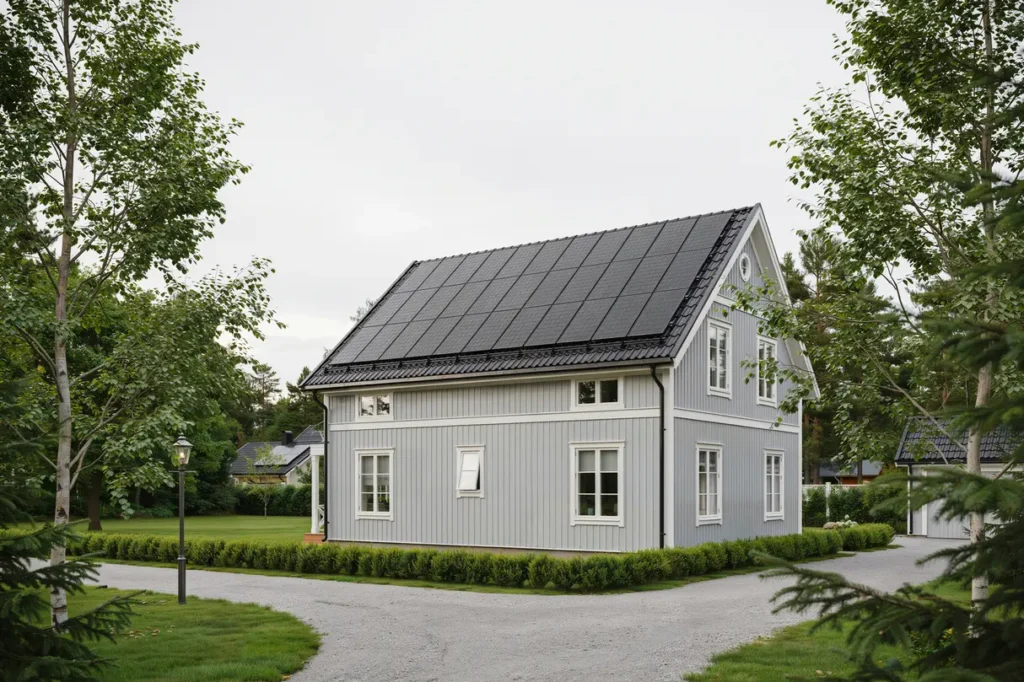 f rdigst lld installation av solceller p villa i djursholm enebyberg